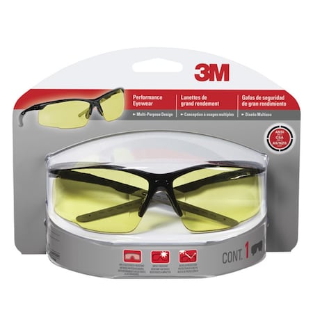 3M Safety Glasses, Anti-fog, Gray Lens, Black Frame 47072H1-DC